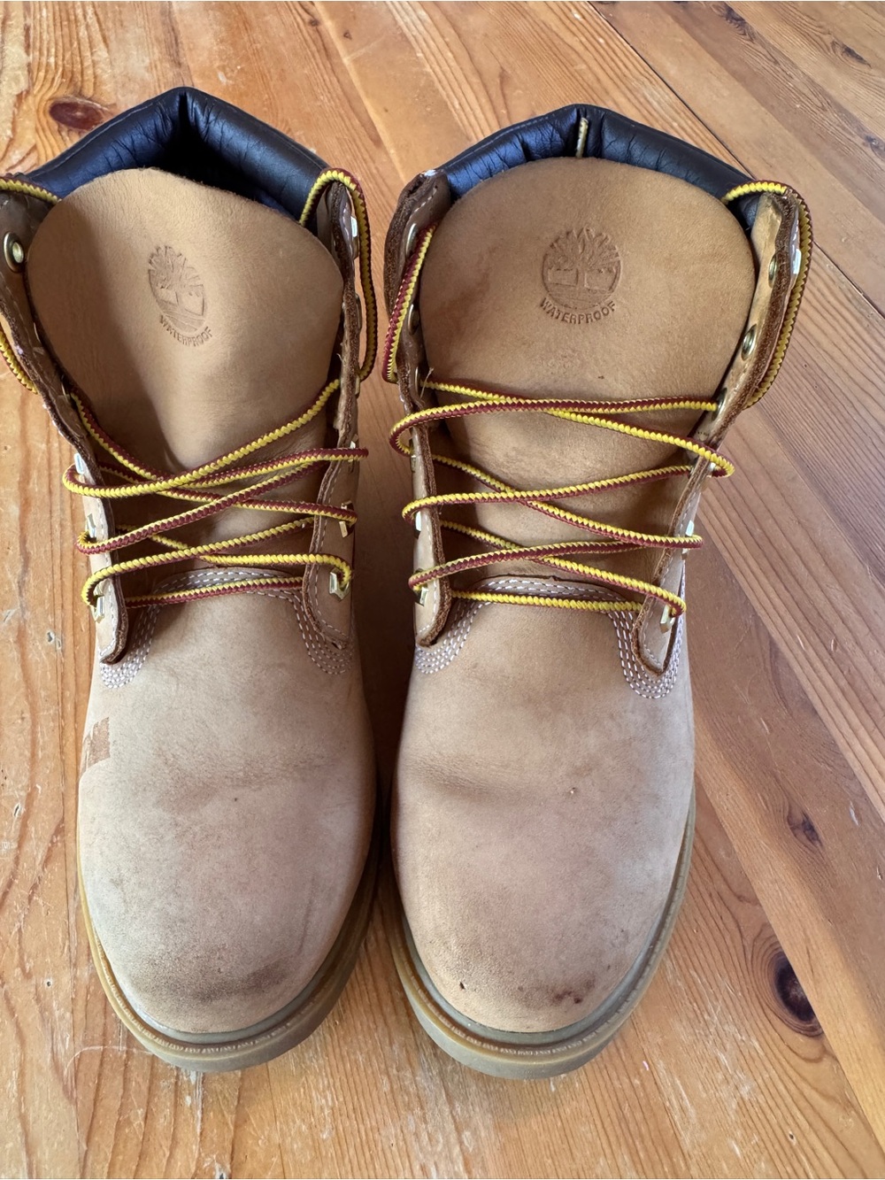 Timberland Kids Wheat Brown Waterproof Lace-Up Boots